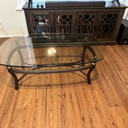 Venetian Glass Coffee Table And End Table