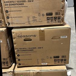 Seasons SM13R1 13,500 BTU 10,000 BTU Air Conditioner with Heater