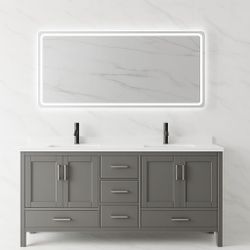 Bathroom Vanity 72” 