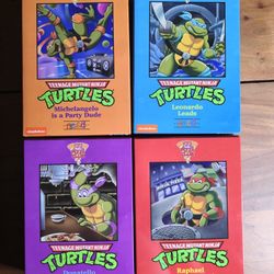 NECA Pizza Club TMNT Set Donatello Michaelangelo Raphael Leonardo  Ultimate New