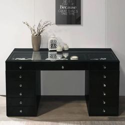 Black Vanity Desk Only