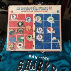 Internation House Of Pancakes Football League Magnetic Team Standings Board