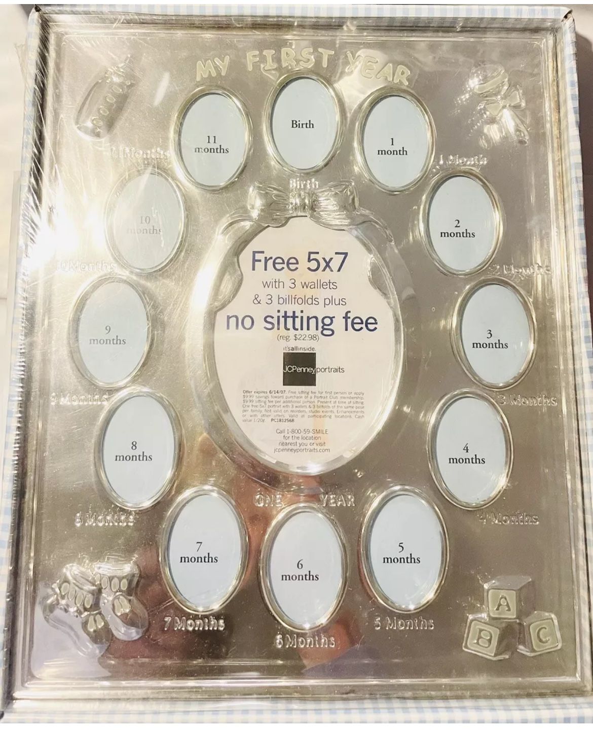 My First Year Baby Photo Frame NEW!! NIB