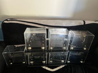 7 Deluxe Mini football helmet display case