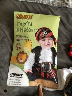 Infant pirate Halloween costume