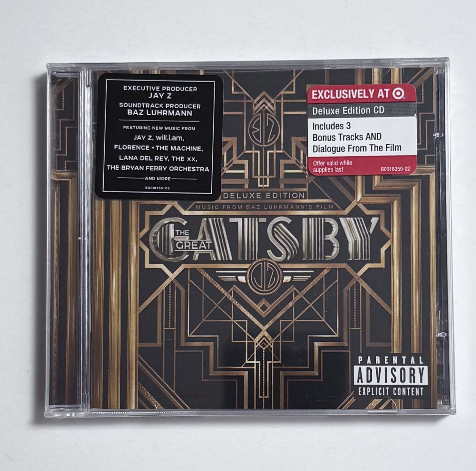 The Great Gatsby (Deluxe Edition) (Motion Picture Soundtrack) 2013 CD