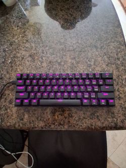 Redragon K630 60% Keyboard Pink LED Backlit