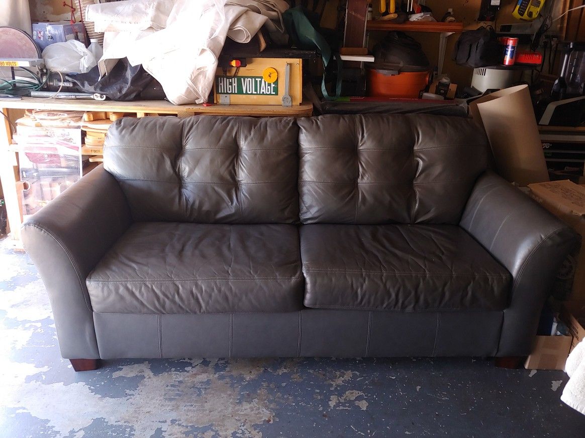 Leather gray Sofa