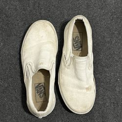 White Vans slip-on trainers #skater  $5 extra to clean if you want 