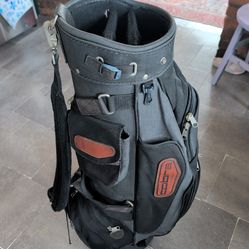 Vintage King Cobra Golf Cart Bag 6-Way Divider Top Single Strap. 22 balls included (12 Titleist).