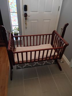 Vintage wooden cradle