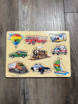 Vintage "Things That Go" Sound Puzzle
