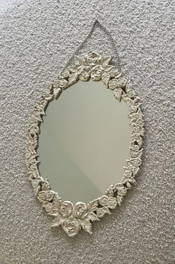 vintage rose mirror