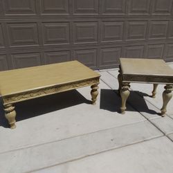 Coffee Table And Side Table 