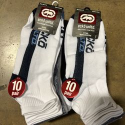 NWT men’s quarter socks 20 pairs 