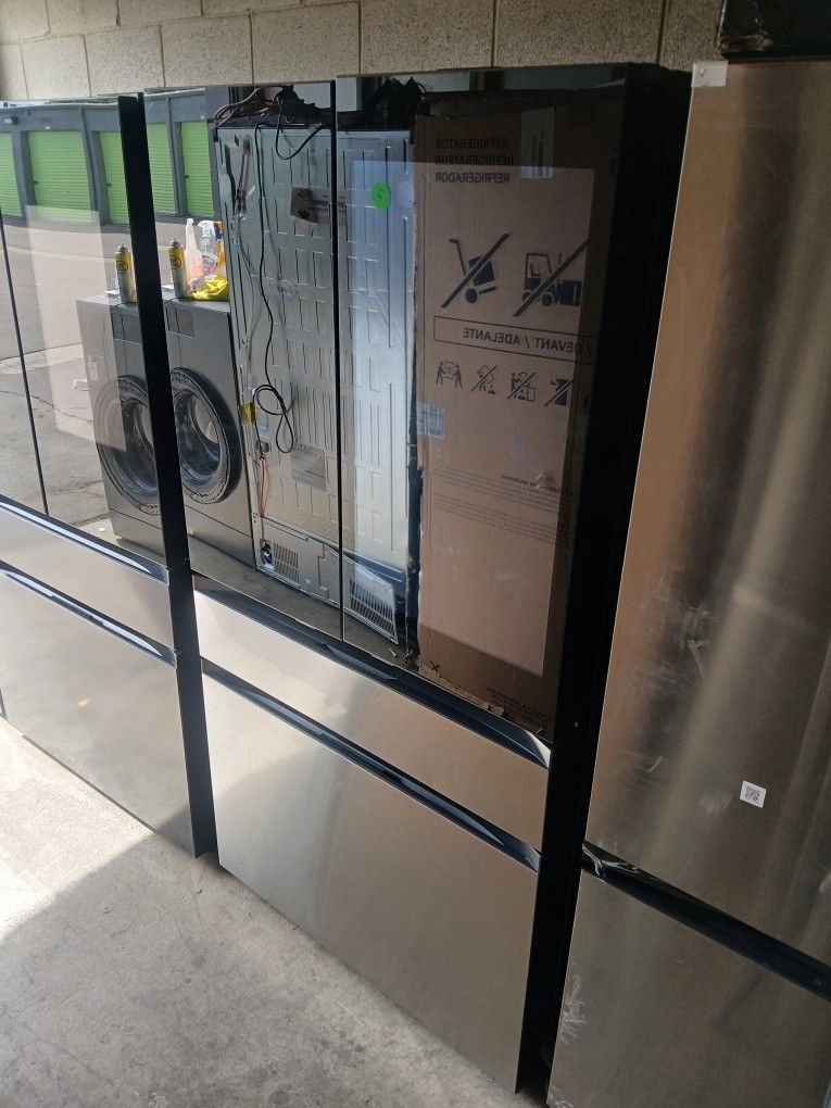 NEW !! SAMSUNG BESPOKE SMART FAMILY HUB STAINLESS STEEL 4 DOOR REFRIGERATOR 2025 MODEL