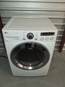 LG TrueSteam Front Load Dryer White