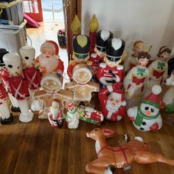 Christmas Blow Molds Vintage