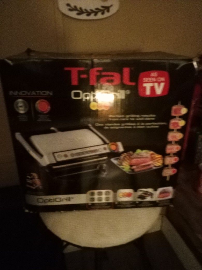 Brand New never Used Tfal Stainless Steel Grill