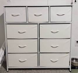 9 Drawer Fabric Dresser Storage