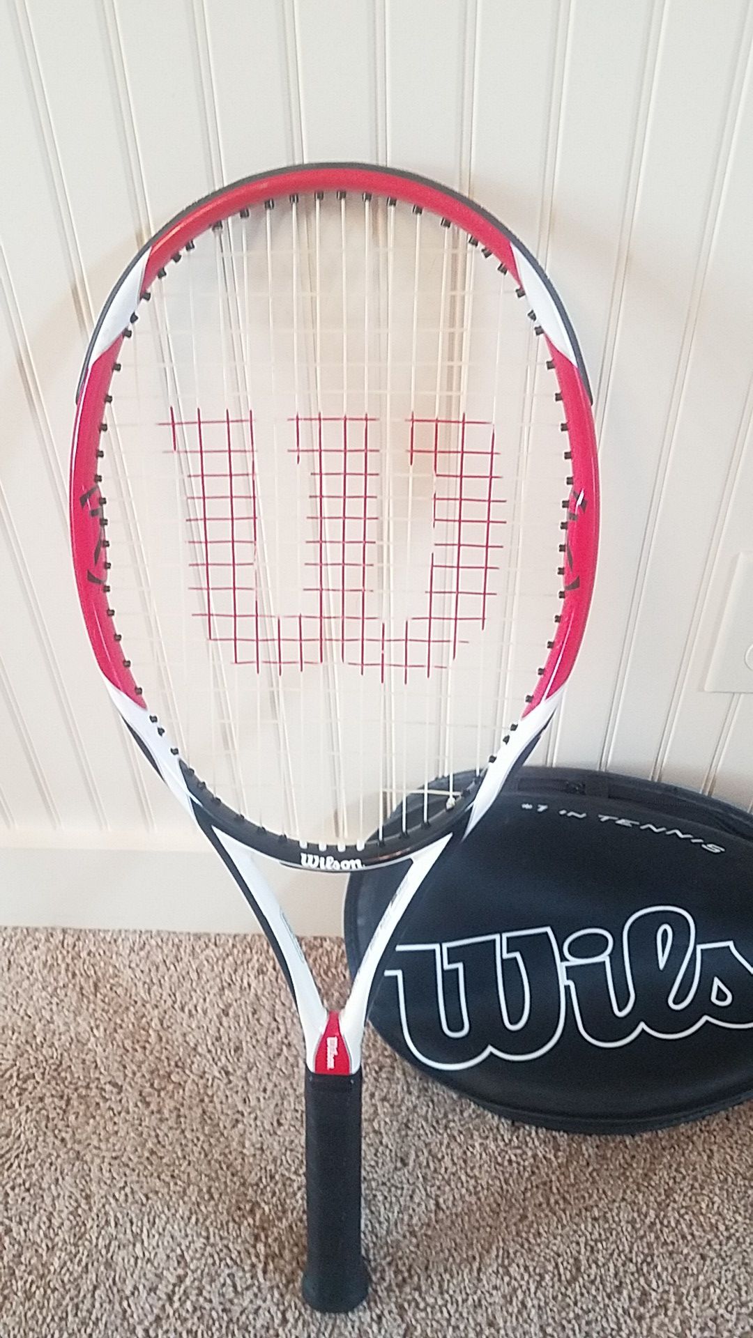 Wilson tennis racket K Factor.