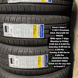 205/65R16 GOODYEAR ASSURANCE AS A SET OF FOUR NEW TIRES, INCLUDES MOUNTING AND BALANCING WITH WARRANTY, ASK  ME FOR ANY SIZE OR BRAND, WE HAVE THE BES