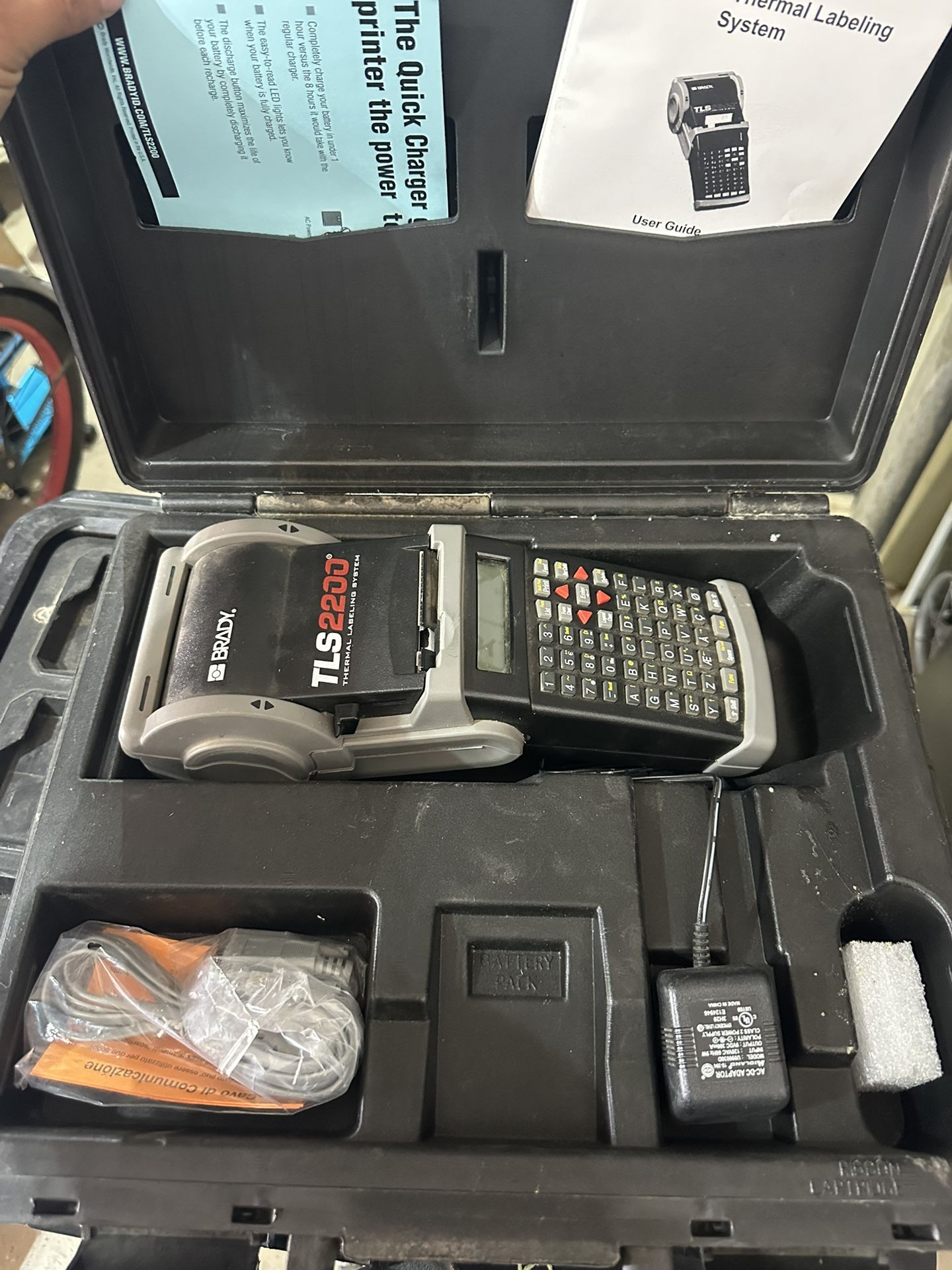 brady TLS2200 thermal labeling system black