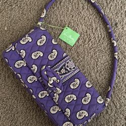 NEW Vera Bradley Clutch - Purple Paisley