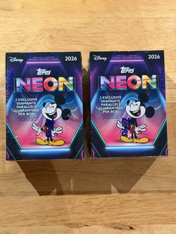 2026 Disney Neon Topps Blaster Value Box Sealed