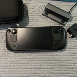Valve Steam Deck Handheld 512 Gb OLED W/ Jsaux Docking Station ,original Carrying Case,keyboard And Mouse, Original Charger,extra Screen Protector 