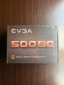 Brand New: EVGA 500 BQ, 80+ Bronze 500W Semi Modular, Power Supply 110-BQ-0500-K1