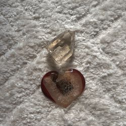 Carnelian & citrine crystals