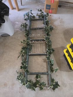 Decorative ladder with wine racks