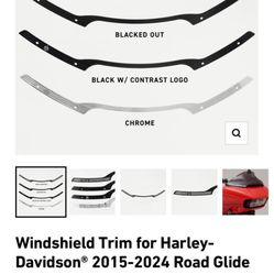 Klock Werks Windshield Trim for Harley-Davidson® 2015-2023 Road Glide