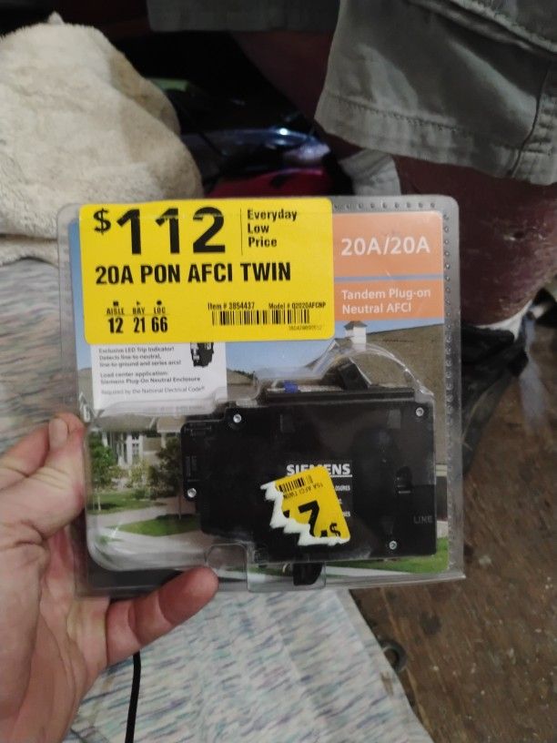20 Amp Tandem Plug Neutral Afci