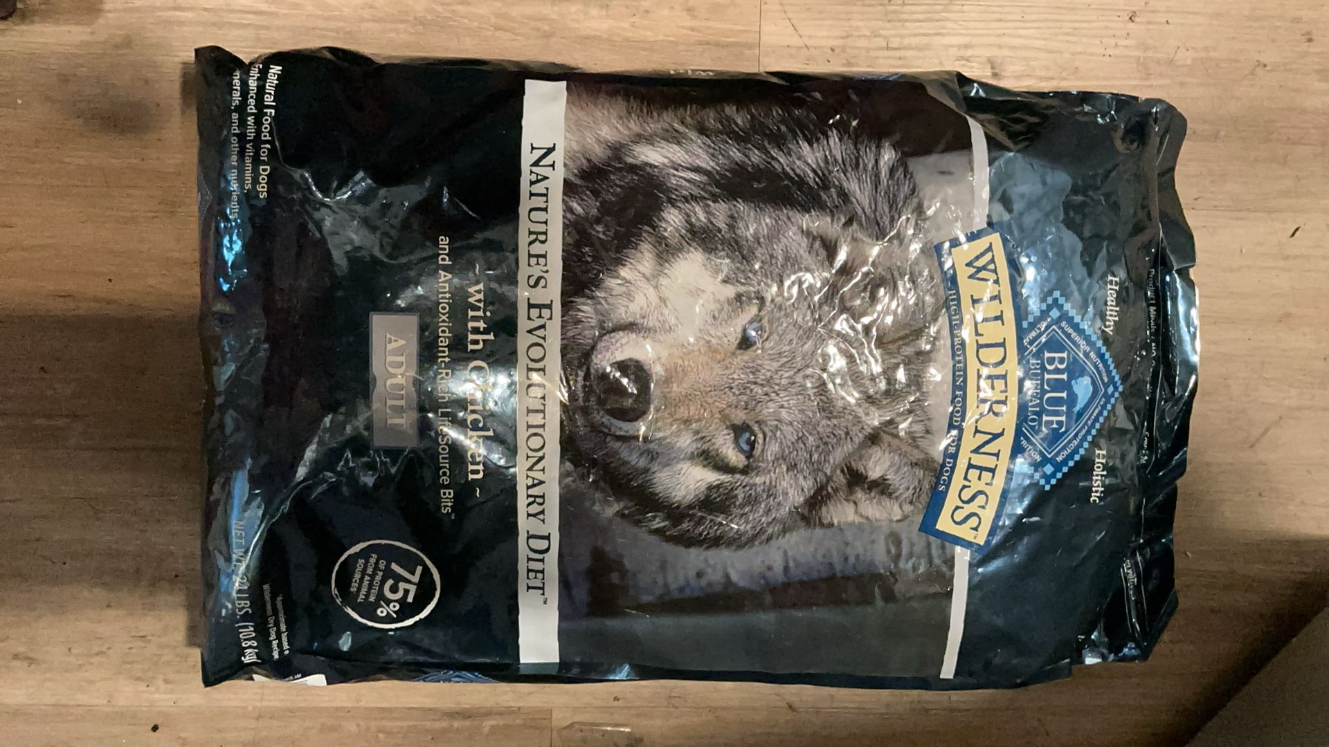 Blue Buffalo wilderness dog food 24 pounds