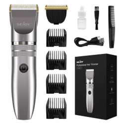 Sejoy Hair Clippers for Men, Cordless Barber Grooming Set Professional Hair Cutting Kit,Rechargeable Home Haircut