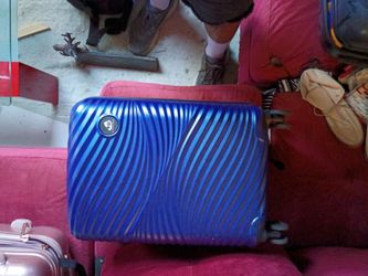 Blue Hard Shell Spinner Luggage Suitcase