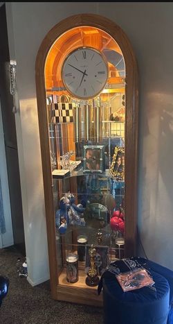Howard Miller Grandfather Clock Display Cabinet