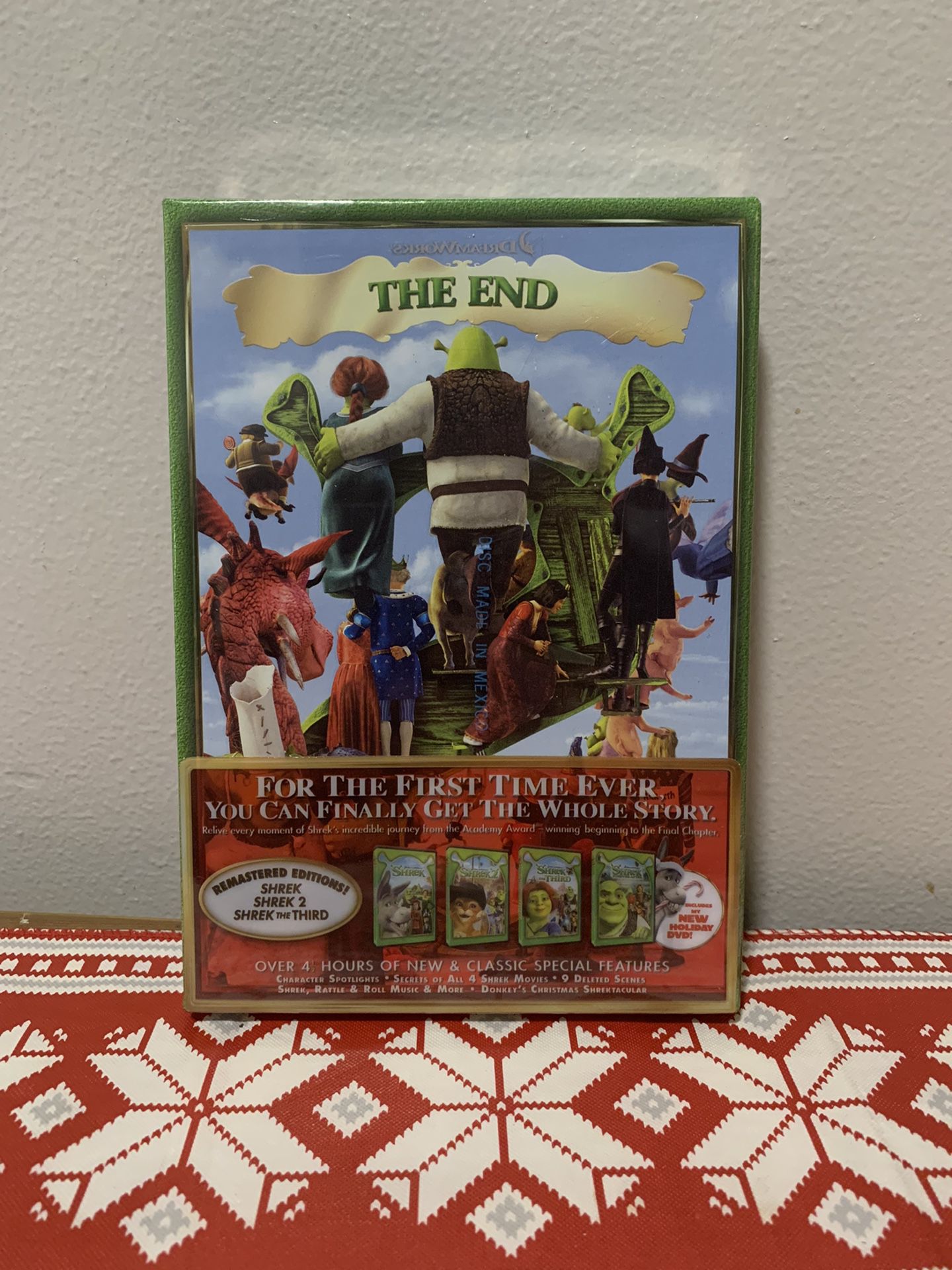 Shrek The Whole Story - NEW - DVD - All 4 Shrek Movies + Holiday DVD