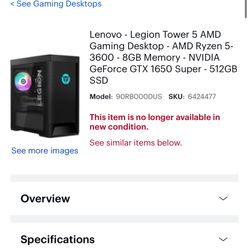 Legion Tower Gaming PC