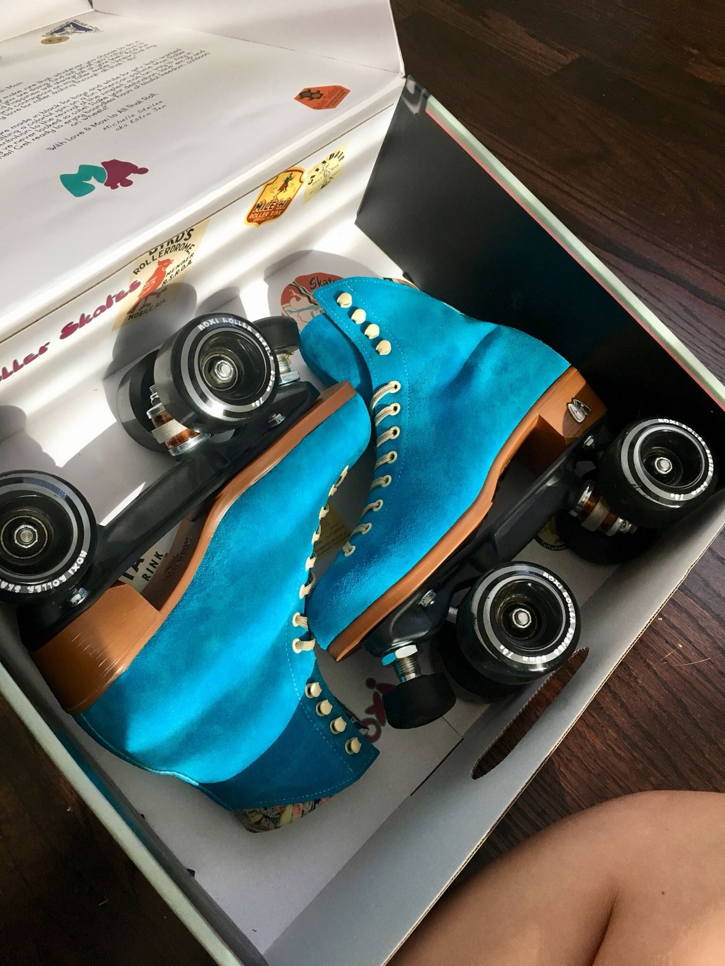 Blue Moxi Roller Skates Size 6