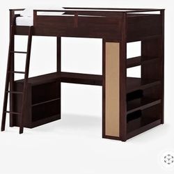 Full Size Loft Bed and Desk