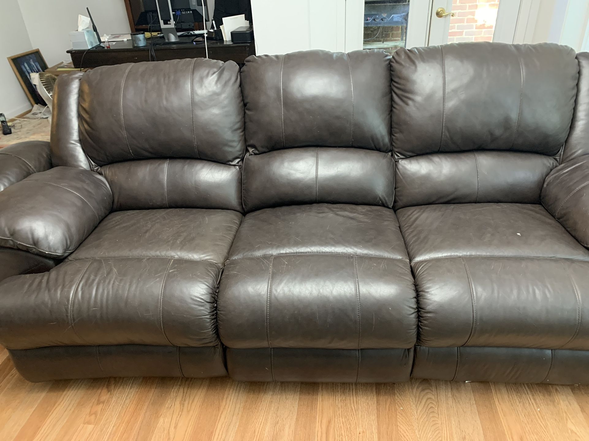 Leather Recliner Sofa And Loveseat