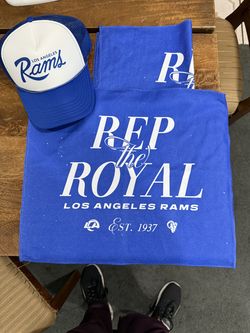 Rep The Royals LA Rams Hand Towel & LA Rams Trucker Hat