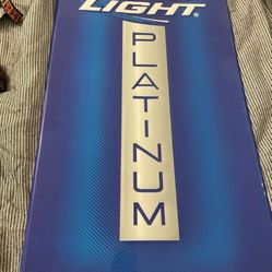 Long Sign Metal Blue 30.00 Round 25.00