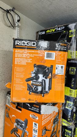 Ridgid 10 gallon wet and dry vacuum stainless steel