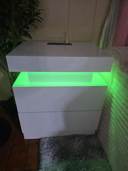 white night table
