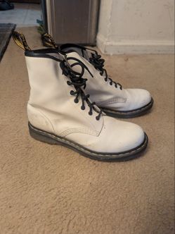 White Doc Martens size 10 women's