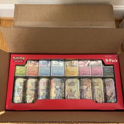 Pokemon TCG Prismatic Evolutions 8 Mini-Tins Costco (NEW)